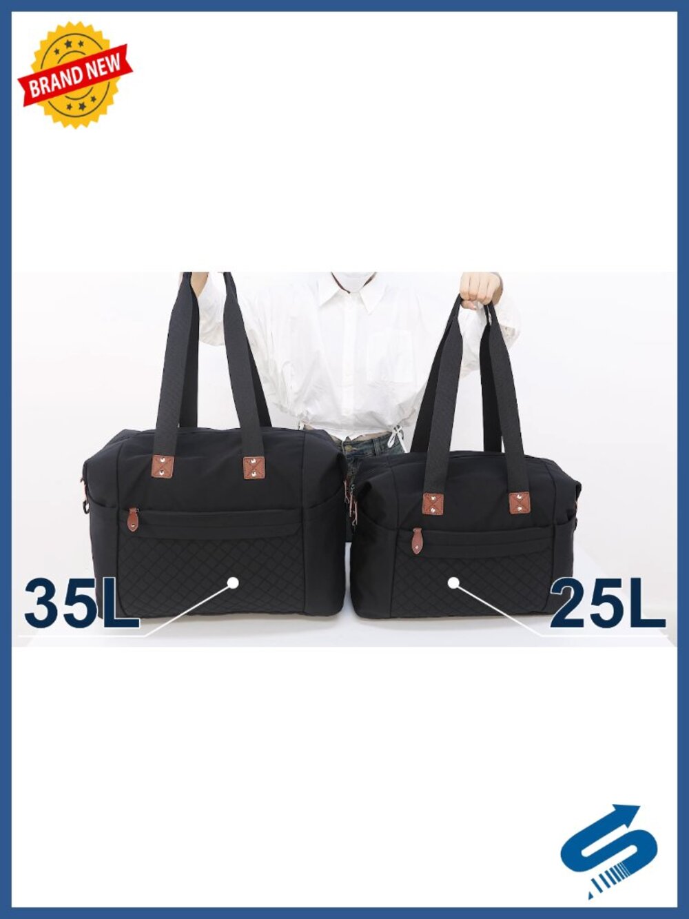 Water Resistant Travel Duffle Bag With Toiletry Bag Removable Strap Carry On View 6